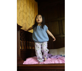 Vest Harvey Kids - light blue - Hvid