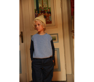 Vest Harvey Kids - light blue - Hvid