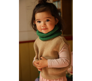 Vest Harvey Kids - sand - Hvid