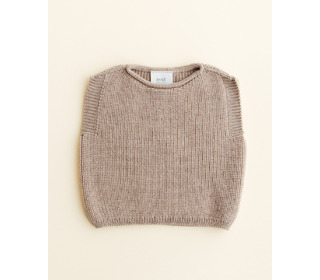 Vest Harvey Baby - sand - Hvid