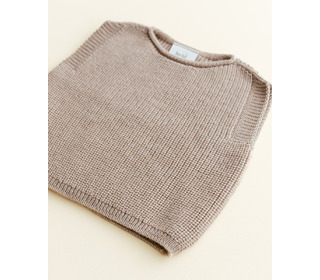 Vest Harvey Baby - sand - Hvid