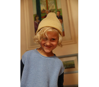 Beanie Fonzie - light yellow - Hvid Beanie Fonzie - light yellow - Hvid