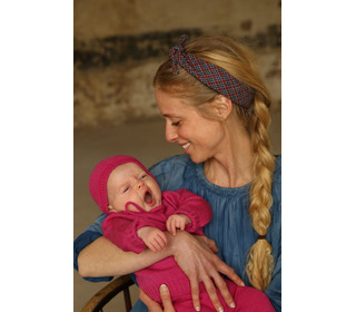 Bonnet Dolly - fuchsia - Hvid Bonnet Dolly - fuchsia - Hvid