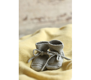 Booties - grey melange - Hvid