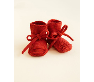 Booties - red - Hvid Booties - red - Hvid