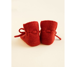 Booties - red - Hvid Booties - red - Hvid