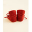 Booties - red - Hvid Booties - red - Hvid