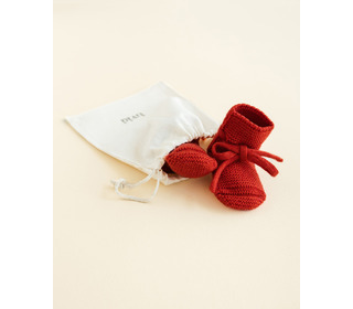 Booties - red - Hvid Booties - red - Hvid