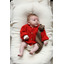 Cardigan Inga - red - Hvid Cardigan Inga - red - Hvid