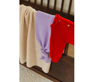 Cardigan Inga - red - Hvid Cardigan Inga - red - Hvid