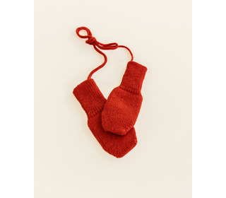 Mittens - red - Hvid Mittens - red - Hvid