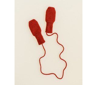 Mittens - red - Hvid Mittens - red - Hvid