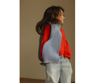 Scarf Gustave - light blue - Hvid Scarf Gustave - light blue - Hvid