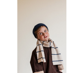 Scarf Igor - cream/blue - Hvid Scarf Igor - cream/blue - Hvid