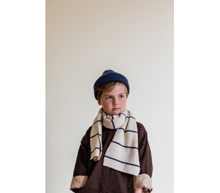 Scarf Igor - cream/blue - Hvid Scarf Igor - cream/blue - Hvid