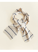 Scarf Igor - cream/blue