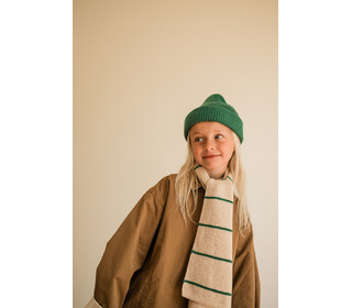 Scarf Igor - cream/grass - Hvid