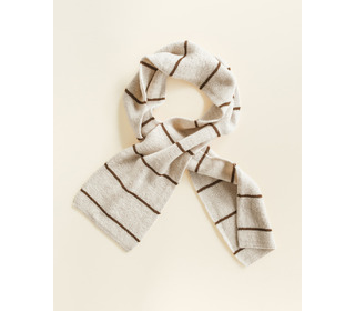 Scarf Igor - cream/mocha - Hvid Scarf Igor - cream/mocha - Hvid
