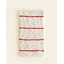 Scarf Igor - cream/red - Hvid