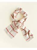Scarf Igor - cream/red