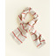 Scarf Igor - cream/red - Hvid