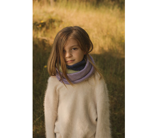Tube scarf gigi - lilac - Hvid Tube scarf gigi - lilac - Hvid