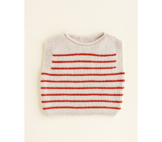 Vest Harvey Baby - cream/red - Hvid Vest Harvey Baby - cream/red - Hvid
