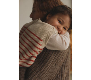 Vest Harvey Kids - cream/red - Hvid Vest Harvey Kids - cream/red - Hvid