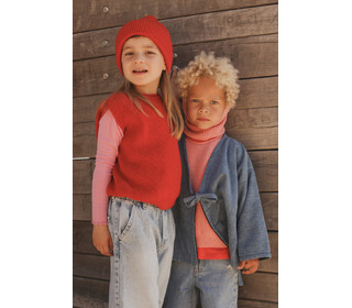 Vest Harvey Kids - red - Hvid Vest Harvey Kids - red - Hvid
