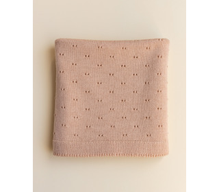 Blanket Bibi - apricot - Hvid