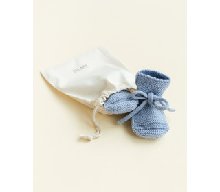 Booties - light blue - Hvid