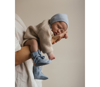 Booties - light blue - Hvid