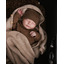 Blanket Felix- sand - Hvid