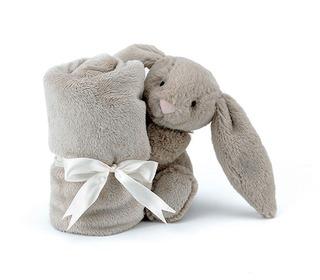 knuffeldoekje bashful beige konijn - Jellycat