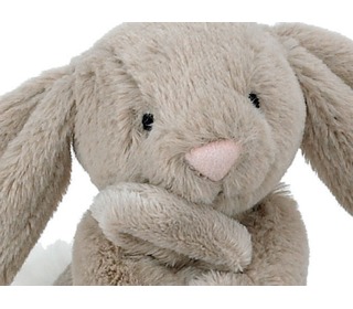 knuffeldoekje bashful beige konijn - Jellycat