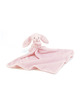 knuffeldoekje bashful pink konijn