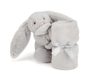 knuffeldoekje bashful silvergrey konijn - Jellycat