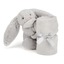 knuffeldoekje bashful silvergrey konijn - Jellycat