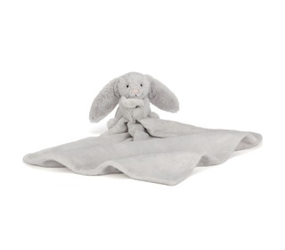 knuffeldoekje bashful silvergrey konijn - Jellycat