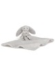 knuffeldoekje bashful silvergrey konijn