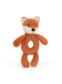 Bashful fox cub ring rattle