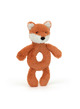 Bashful fox cub ring rattle