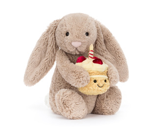 Bashful beige bunny 'birthday' medium - Jellycat Bashful beige bunny 'birthday' medium - Jellycat