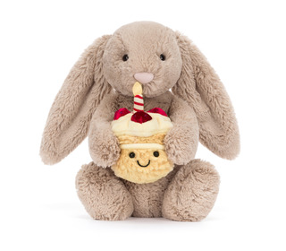 Bashful beige bunny 'birthday' medium - Jellycat Bashful beige bunny 'birthday' medium - Jellycat