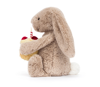Bashful beige bunny 'birthday' medium - Jellycat Bashful beige bunny 'birthday' medium - Jellycat