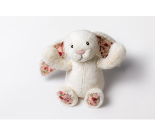 Blossom cream bunny medium - berry - Jellycat
