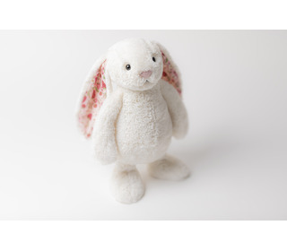 Blossom cream bunny medium - berry - Jellycat