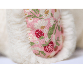 Blossom cream bunny medium - berry - Jellycat