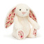 Blossom cream bunny medium - berry - Jellycat