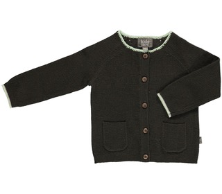 Tad baby cardigan dark green | Kidscase